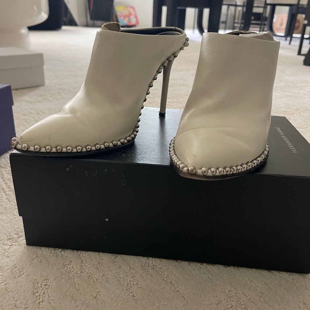 ALEXANDER WANG STUDDED MULES (sz 37)